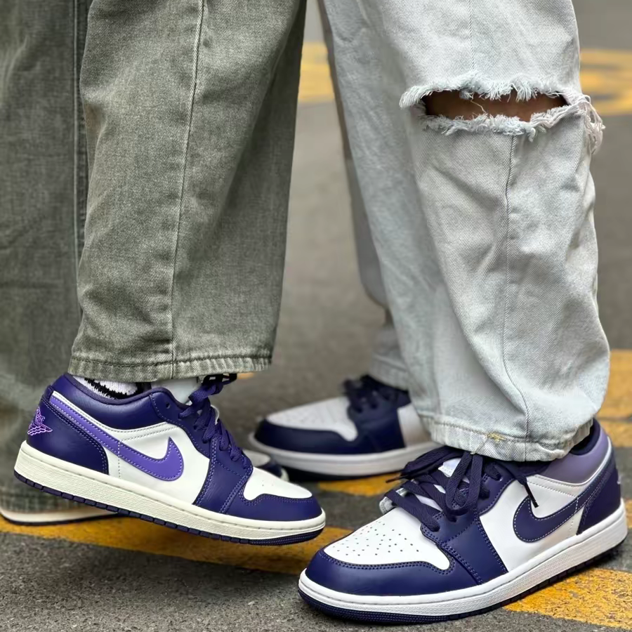 Giày Nike Air Jordan 1 Low "Purple" 553558-515 - Ảnh 3