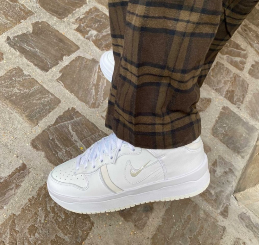 Giày Nike Dunk High Rebel Retro ‘Triple White’ DH3718-100 - Ảnh 4