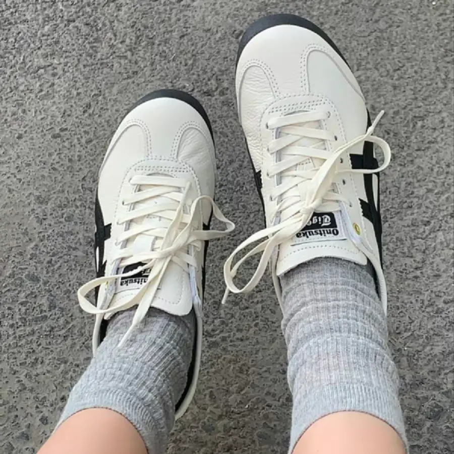 Giày Onitsuka Tiger Mexico 66 ‘Cream Black’ 1183B493-100 - Ảnh 3