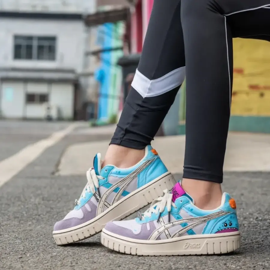 Alternative view of Giày Rick and Morty x Asics Court-MZ 'Blue Purple' 1203A197-250