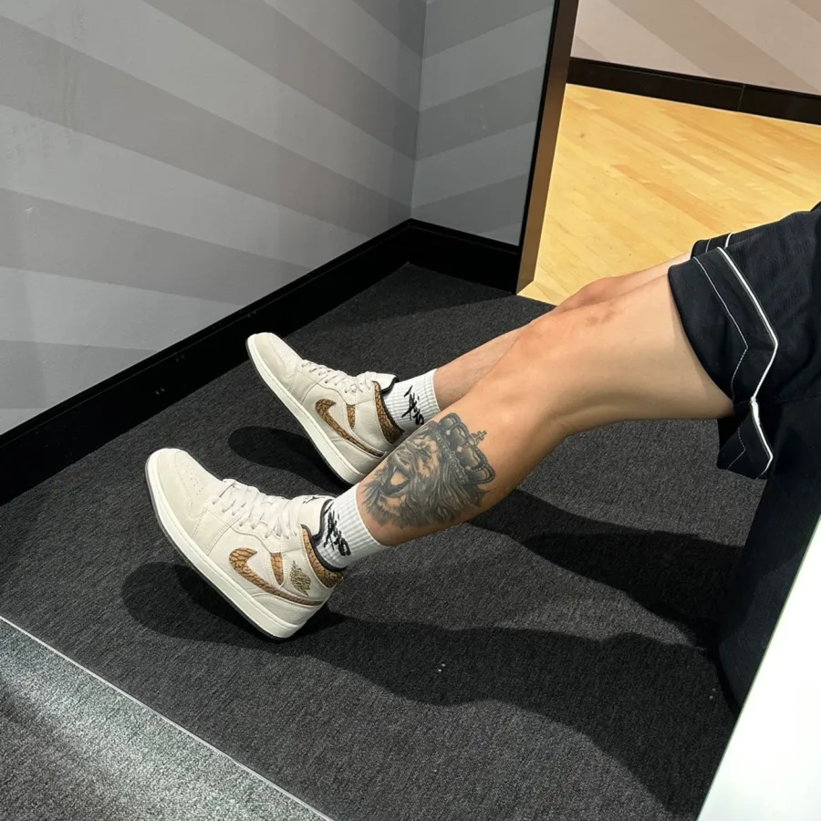 Giày Nike Air Jordan 1 Mid SE ‘Brown Elephant’ DZ4129-102 - Ảnh 8