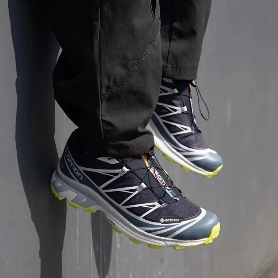 Giày Salomon XT-6 GORE-TEX ‘Night Sky Acid Lime’ L41741100 - Ảnh 6