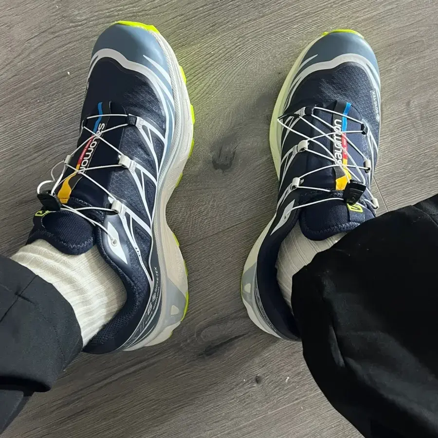 Giày Salomon XT-6 GORE-TEX ‘Night Sky Acid Lime’ L41741100 - Ảnh 5