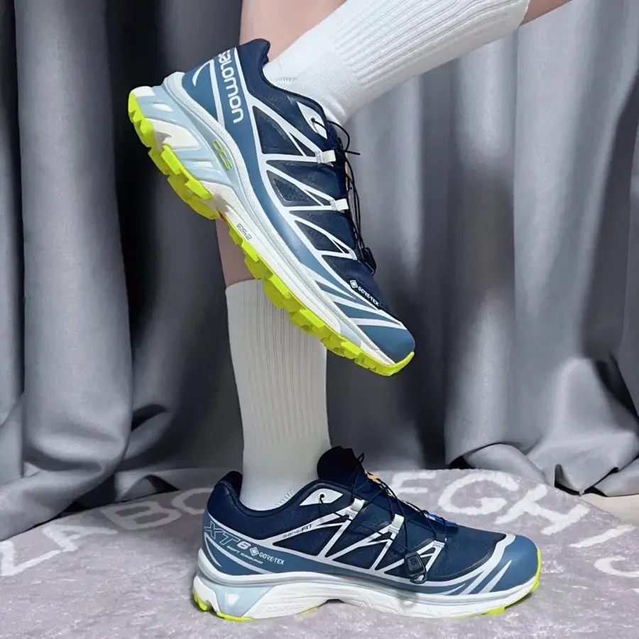 Giày Salomon XT-6 GORE-TEX ‘Night Sky Acid Lime’ L41741100 - Ảnh 4