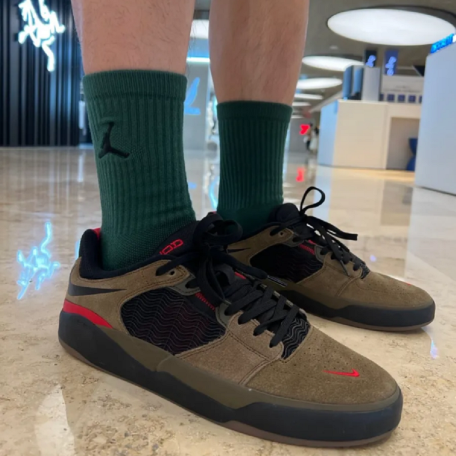 Giày Nike Ishod Wair SB ‘Light Olive’ DC7232-300 - Ảnh 4