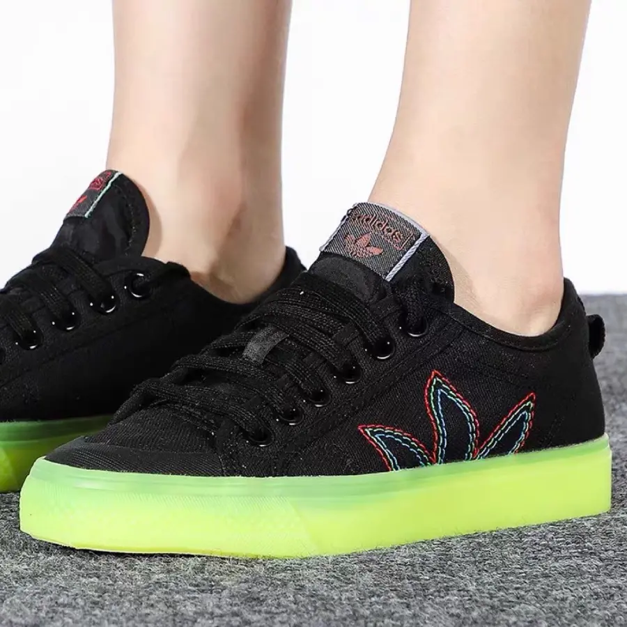Giày Adidas Nizza 'Black Green' GX2730 - Ảnh 3