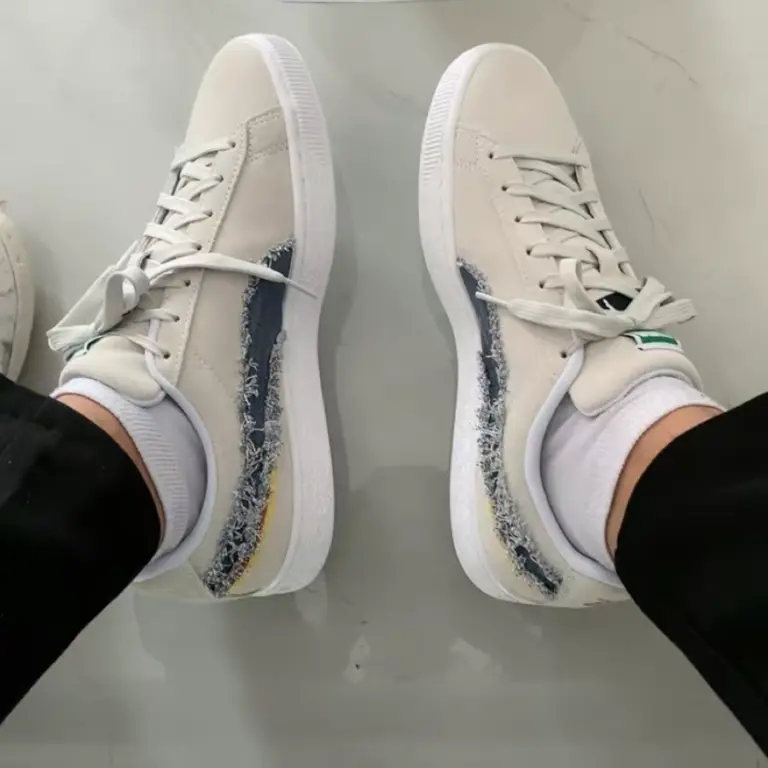 Giày Puma Suede ‘White Peacoat’ 383798-01 - Ảnh 3