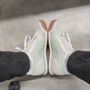 Alternative view of Giày Puma Roma OG 'White Mist Green' 387241-02