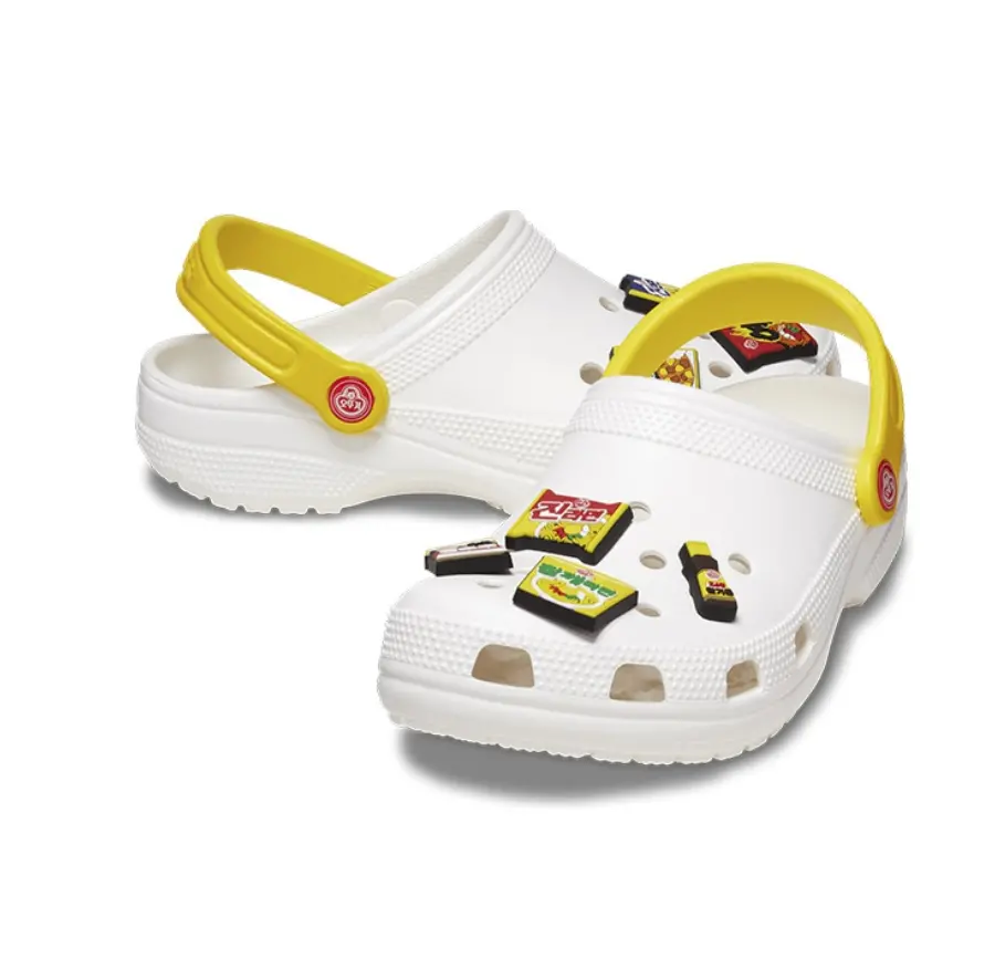 Dép Ottogi X Croc Classic White Yellow 208934-14R - Ảnh 4