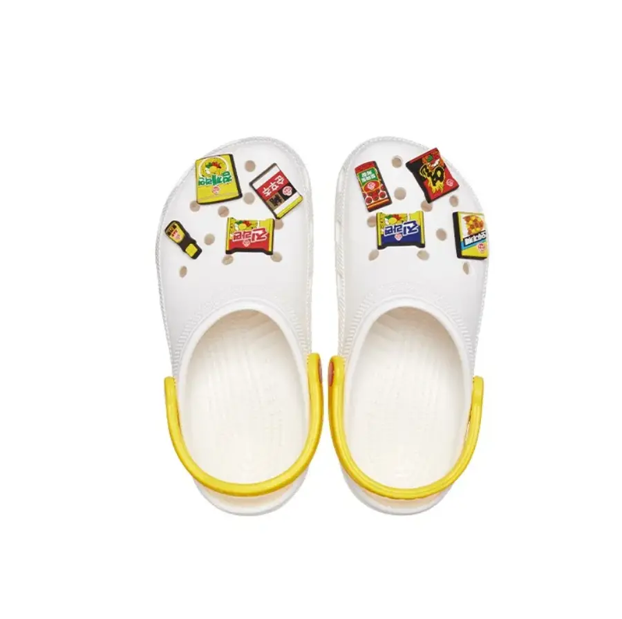 Dép Ottogi X Croc Classic White Yellow 208934-14R - Ảnh 3