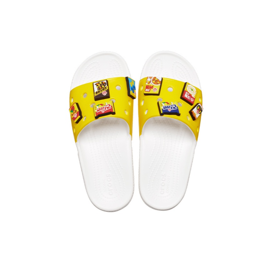 Dép Ottogi X Croc Classic Slide Yellow 208935-14R - Ảnh 5