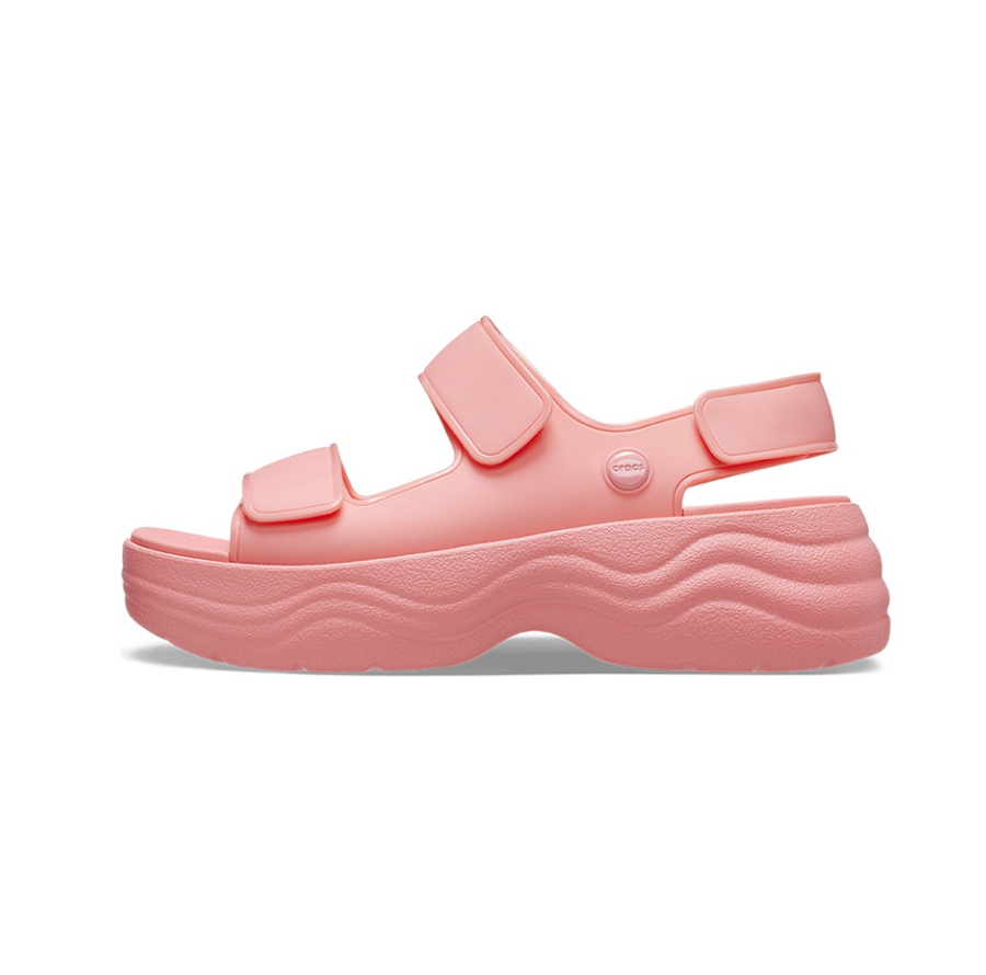 Dép Crocs Skyline Sandal Pink 208183-6UI - Ảnh 3