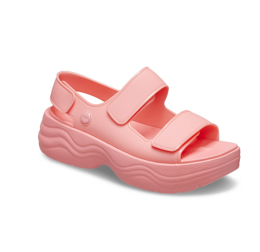 Dép Crocs Skyline Sandal Pink 208183-6UI - Ảnh 5