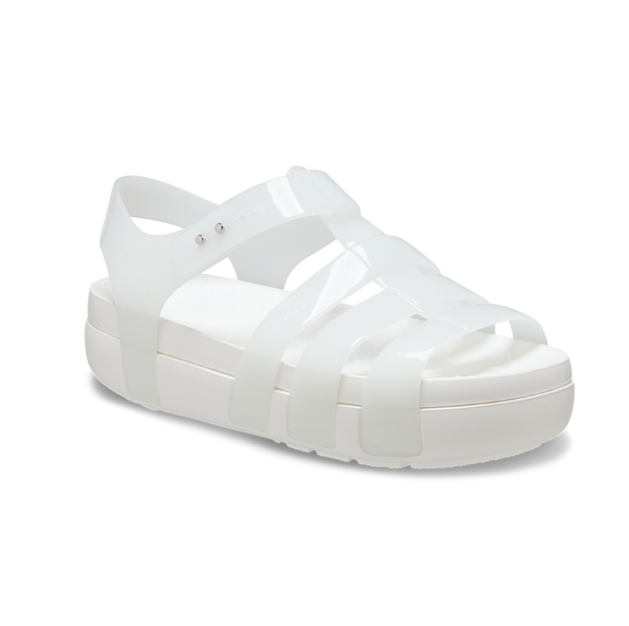 Dép Crocs Splash Glossy Fisherman White 209267-100 - Ảnh 2