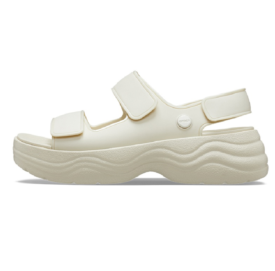 Dép Crocs Skyline Sandals Bone 208183-2Y2 - Ảnh 4