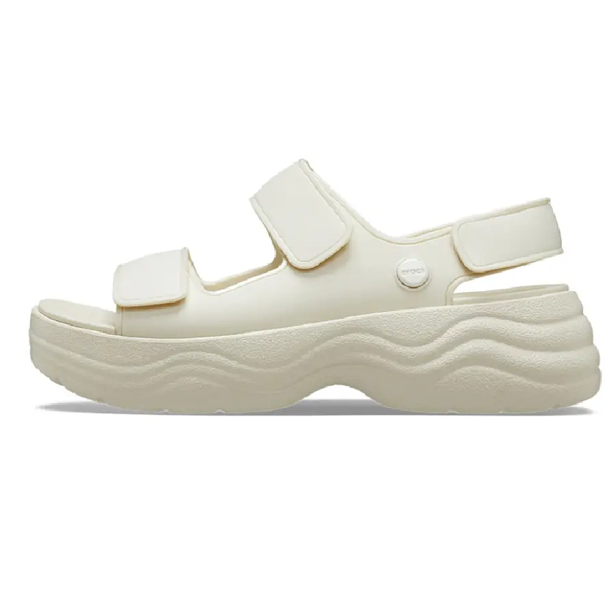 Dép Crocs Skyline Sandals Bone 208183-2Y2 - Ảnh 4