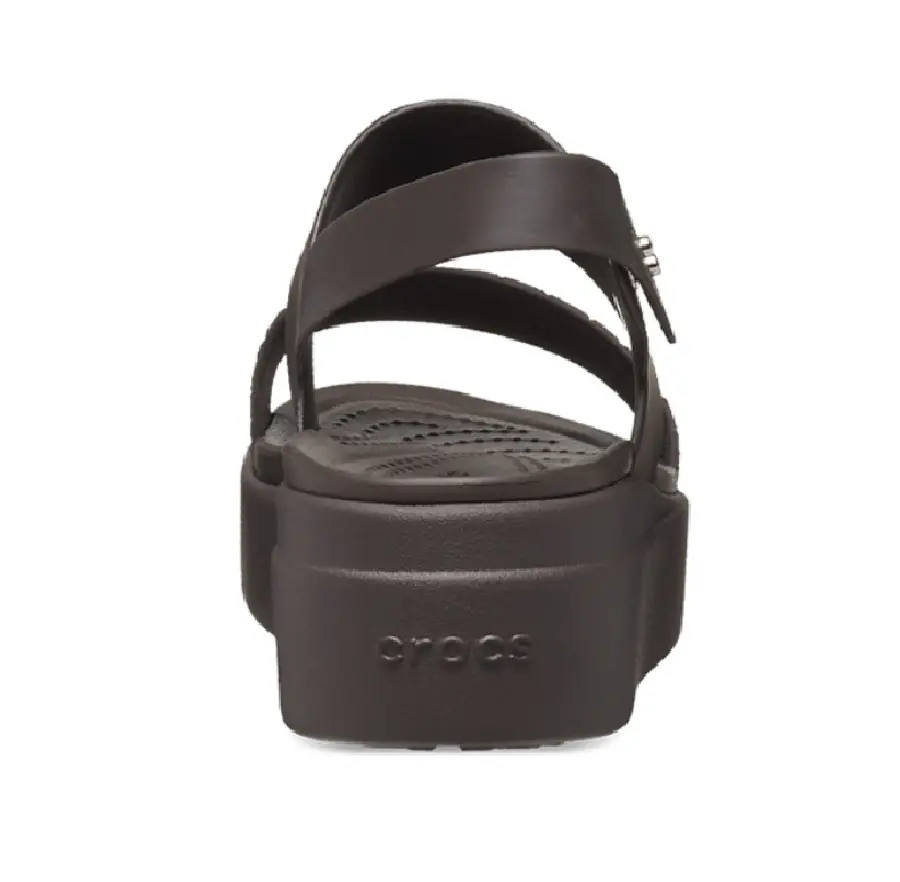 Dép Crocs Brooklyn Croco Low Espresso Sandal 208585-206 - Ảnh 3
