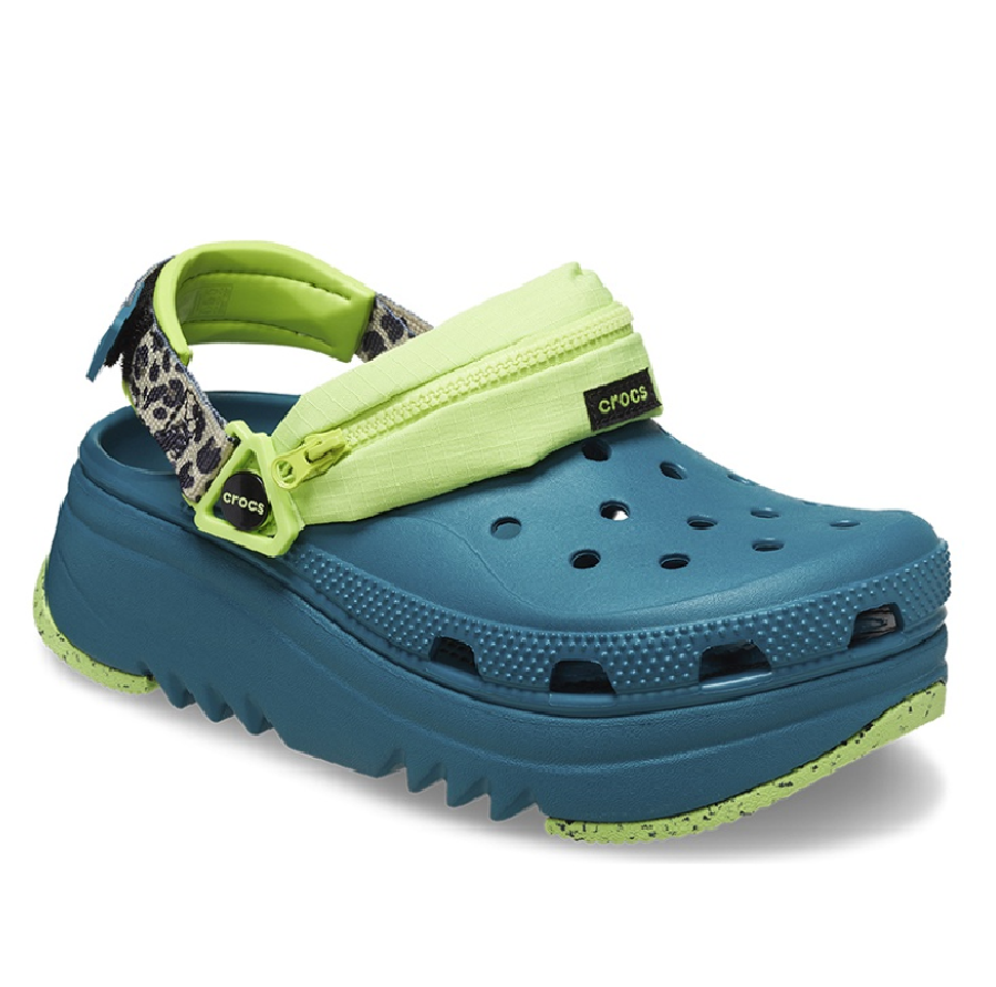 Dép Crocs Classic Hiker Xscape Print Green 208605-9DB - Ảnh 2