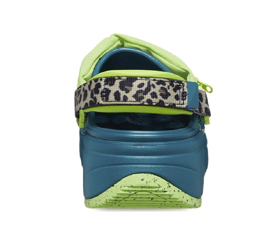 Dép Crocs Classic Hiker Xscape Print Green 208605-9DB - Ảnh 5