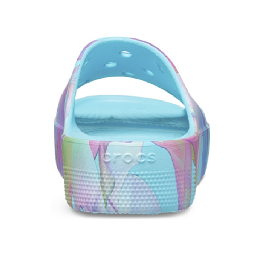 Dép Crocs Classic Platform Palm Print 208607-4NQ - Ảnh 6