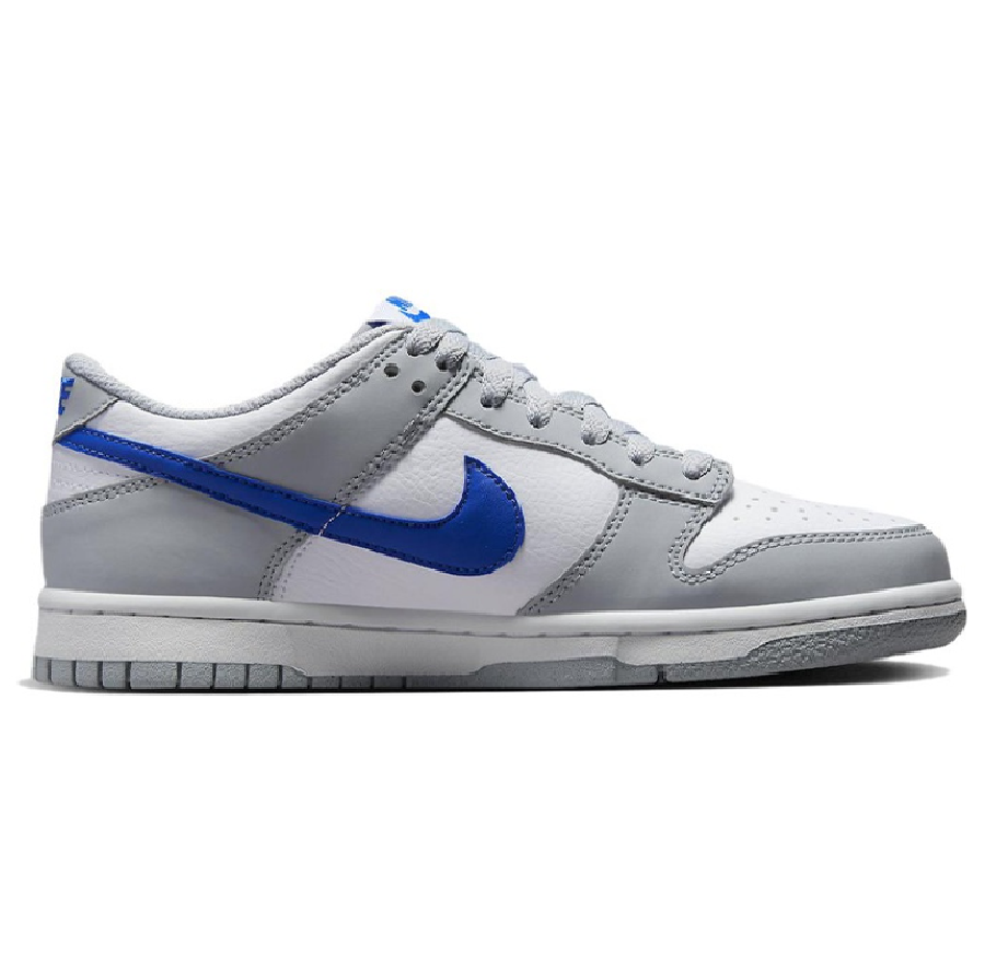 Giày Nike Dunk Low GS "Grey/White/Royal" FN3878-001