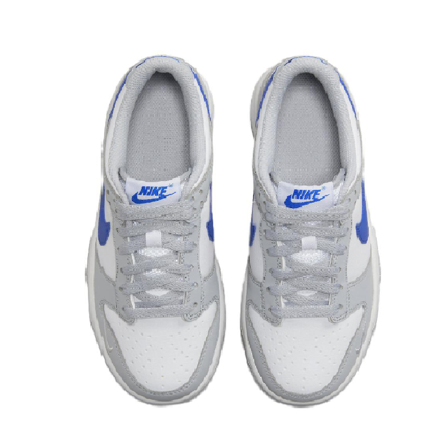 Giày Nike Dunk Low GS "Grey/White/Royal" FN3878-001 - Ảnh 7