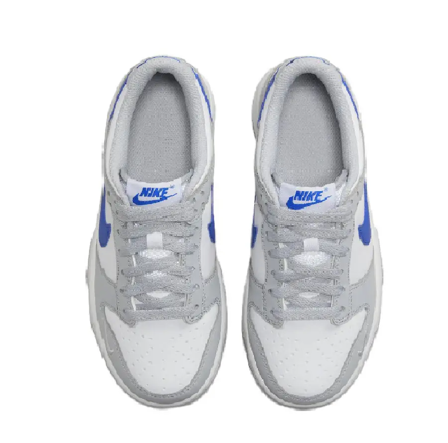 Giày Nike Dunk Low GS "Grey/White/Royal" FN3878-001 - Ảnh 7