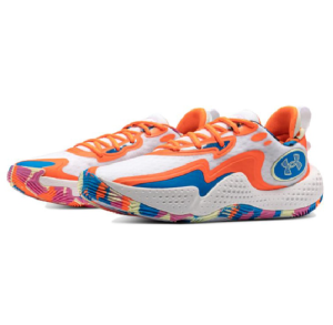 Alternative view of Giày Under Armour Spawn 5 LE 'White Citrus Blast' 3026758-100
