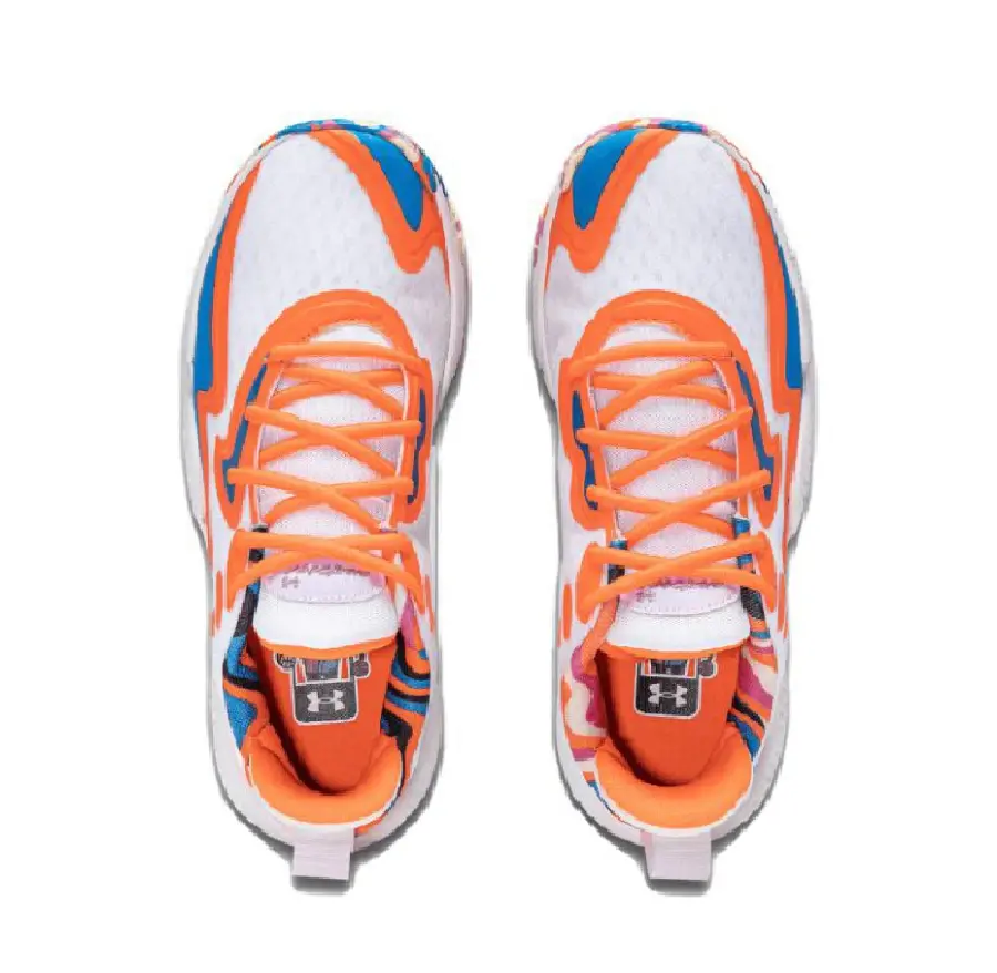 Giày Under Armour Spawn 5 LE 'White Citrus Blast' 3026758-100 - Ảnh 3
