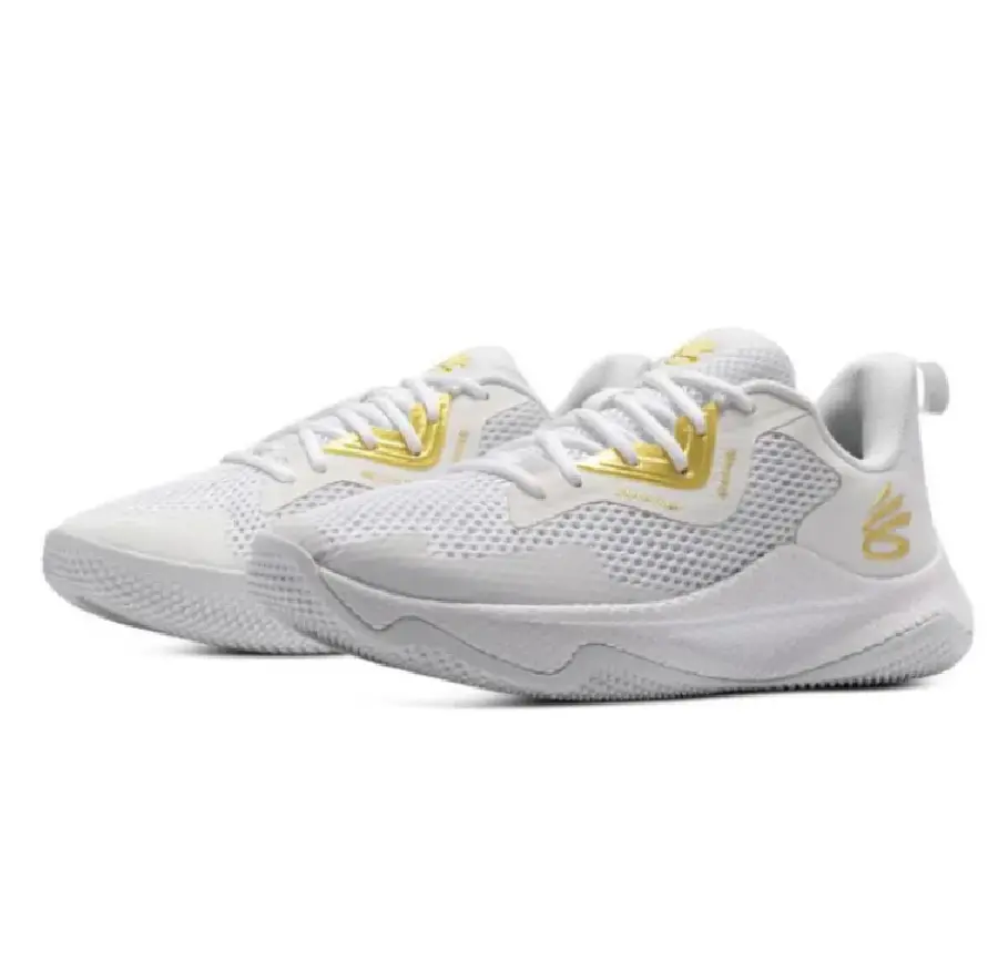 Alternative view of Giày Under Armour Splash 3 'White Metallic Gold' 3026275-101