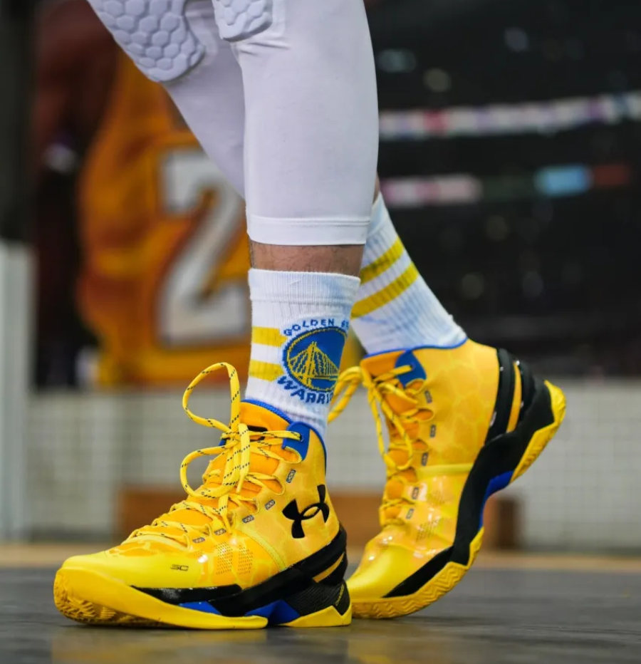 Giày Under Armour Curry2 'Gold Taxi' 3026281-700 - Ảnh 5
