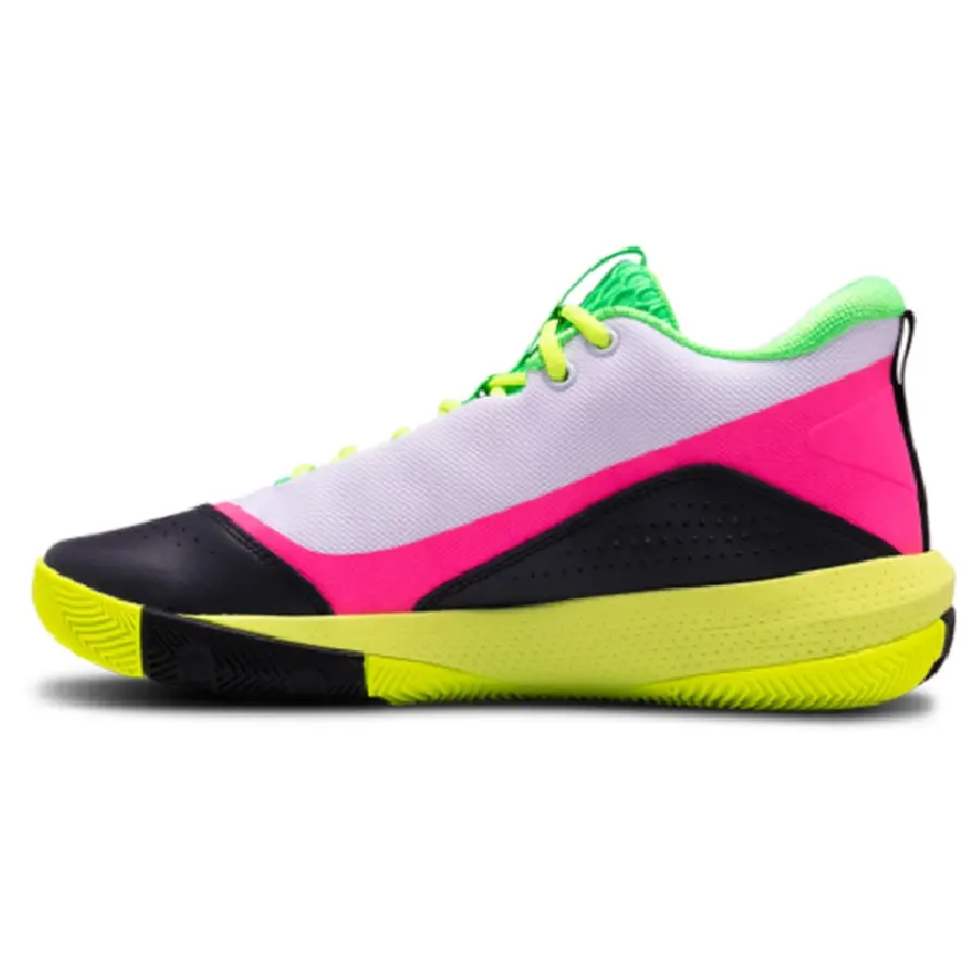 Alternative view of Giày Under Armour SC 3Zero 4 'White High-Vis Yellow' 3023917-102