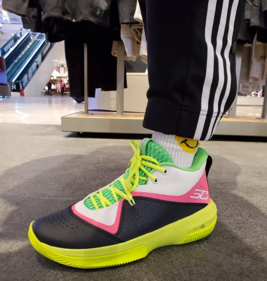 Giày Under Armour SC 3Zero 4 'White High-Vis Yellow' 3023917-102 - Ảnh 5