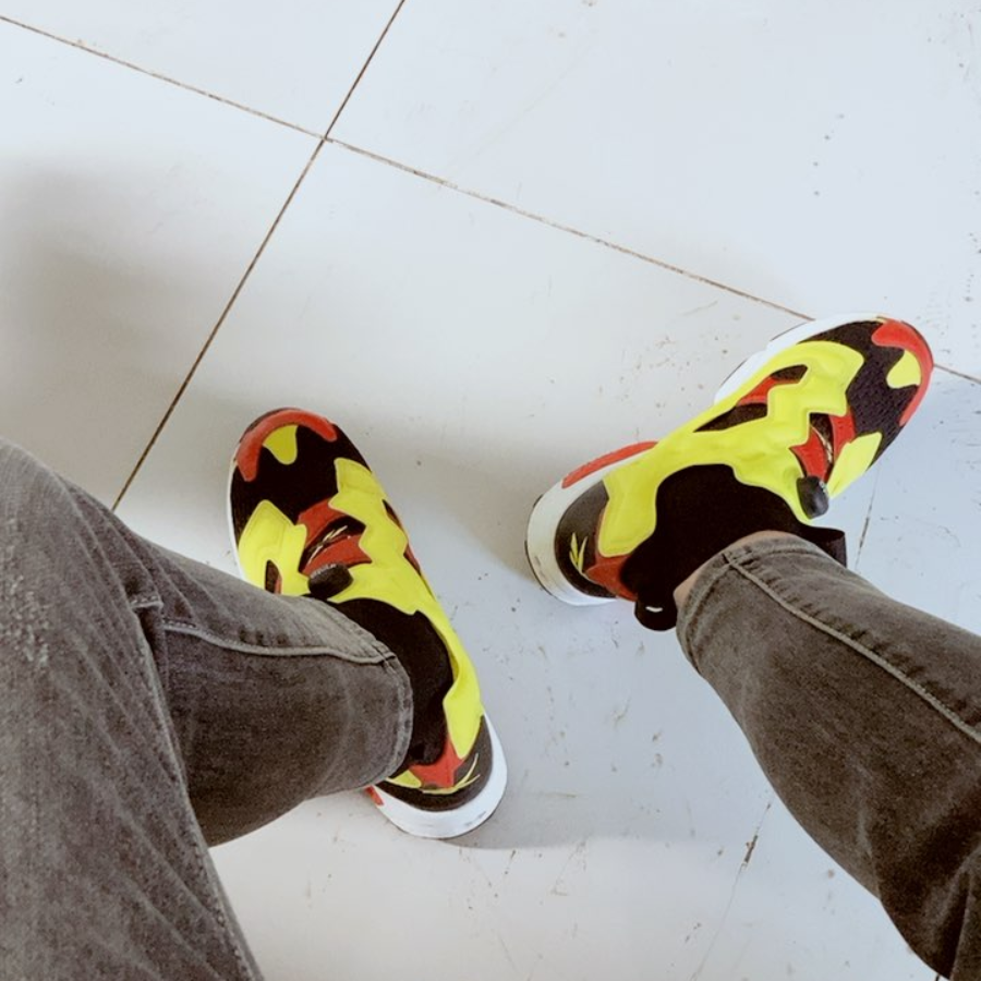 Giày Reebok InstaPump Fury Ultraknit OG 'Black Hypergreen' BS6367 - Ảnh 5