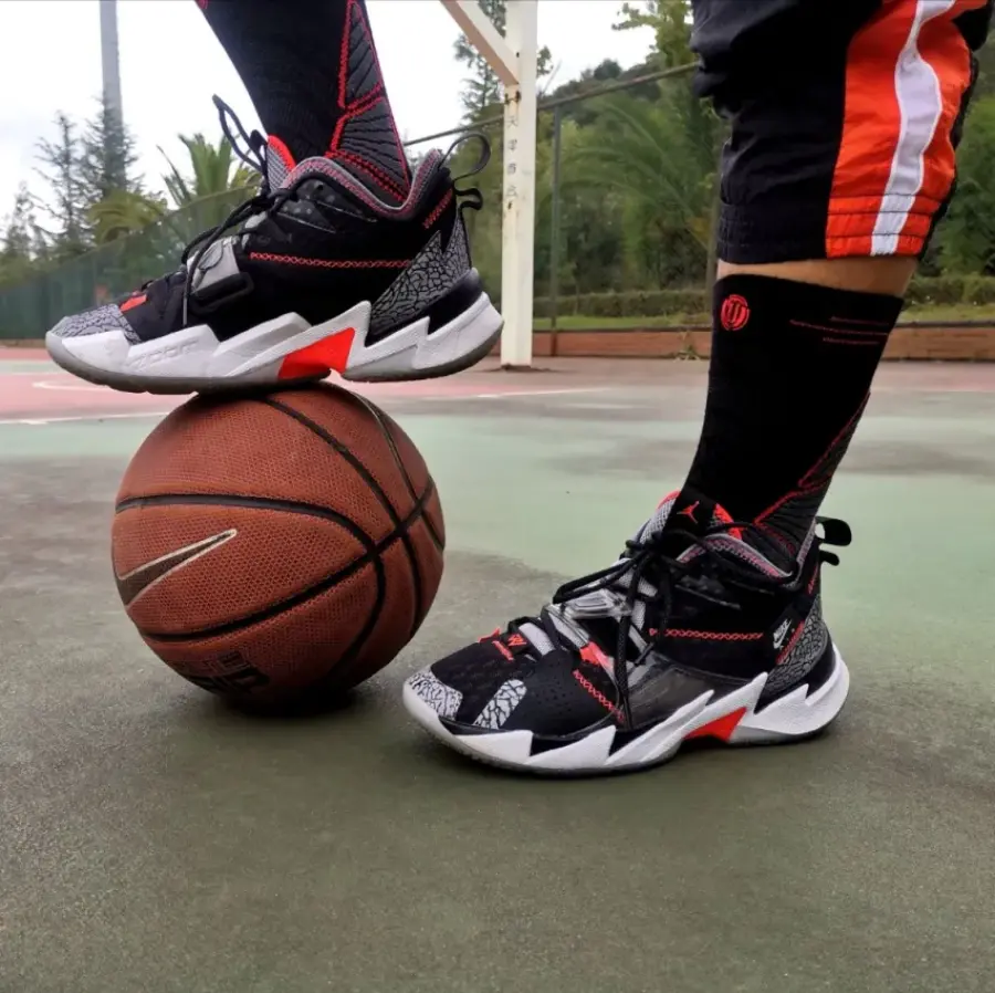 Giày Nike Jordan Why Not Zer0.3 GS ‘Black Cement’ CD5804-006 - Ảnh 6