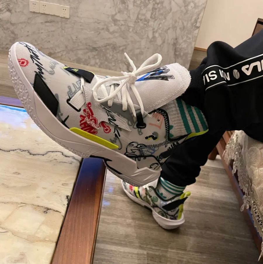 Giày Nike Air Jordan Why Not Zer0.4 PF 'Graffiti' DD4886-007 - Ảnh 3