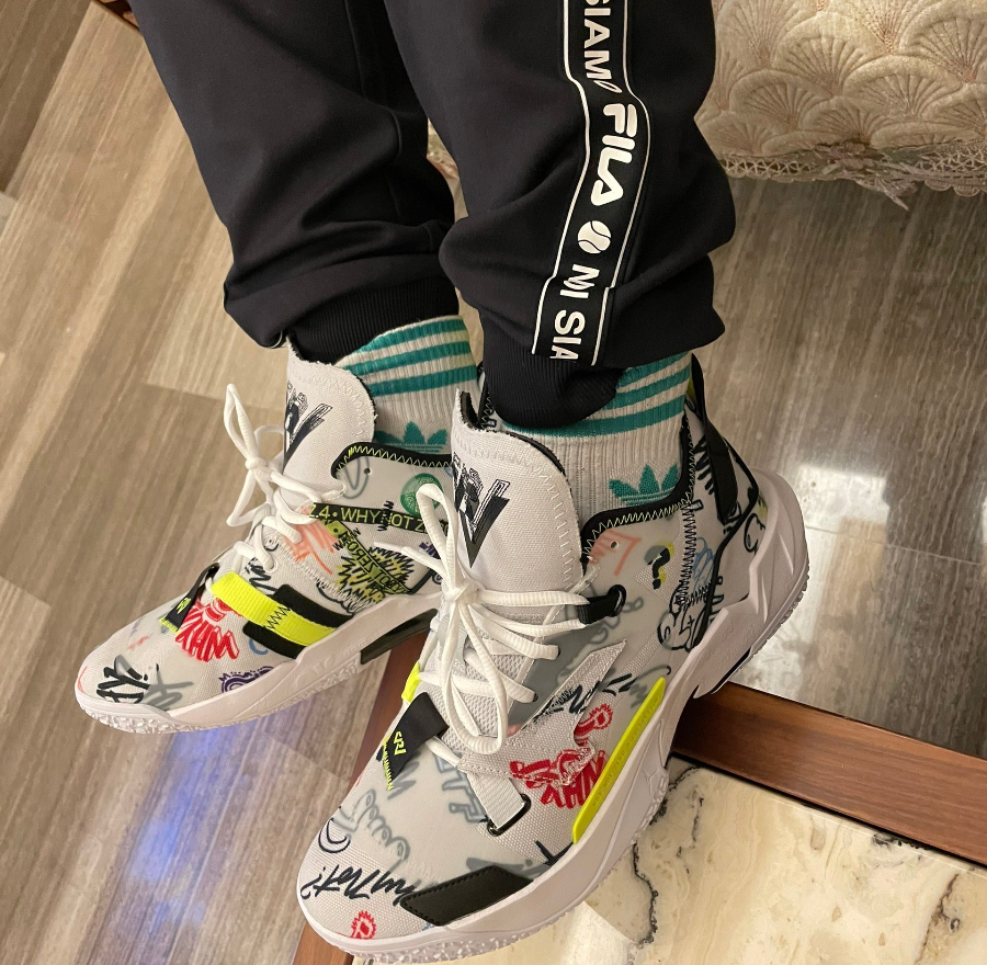 Giày Nike Air Jordan Why Not Zer0.4 PF 'Graffiti' DD4886-007 - Ảnh 4