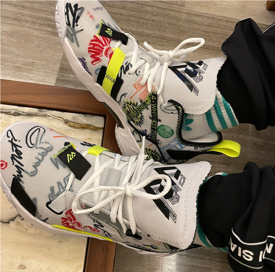 Giày Nike Air Jordan Why Not Zer0.4 PF 'Graffiti' DD4886-007 - Ảnh 2