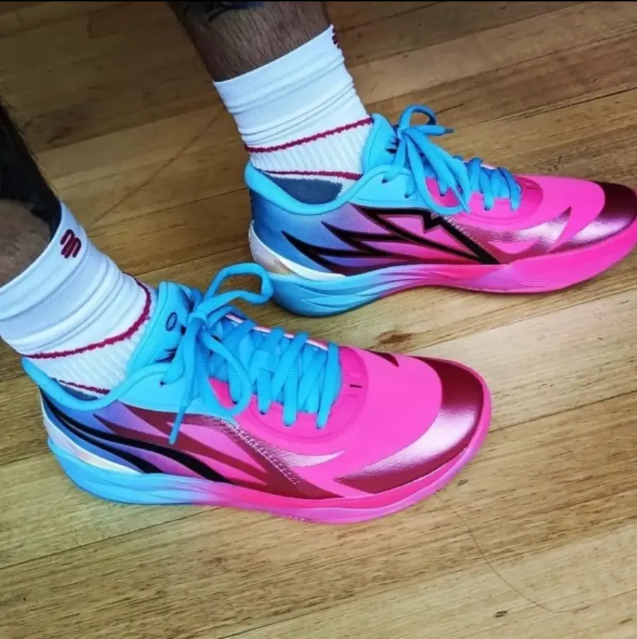 Giày Puma MB.02 'Pink Blue' 378783-01 - Ảnh 3