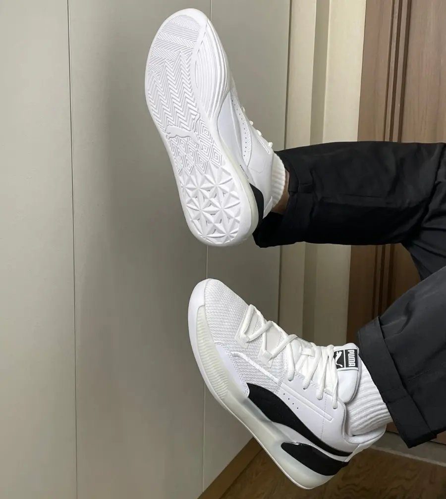 Giày Puma Clyde Hardwood Team 'White Black' 194454-01 - Ảnh 4