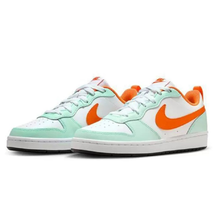 Giày Nike Court Borough Low 2 GS 'Mint Foam Safety Orange' FN3687-181 - Ảnh 4