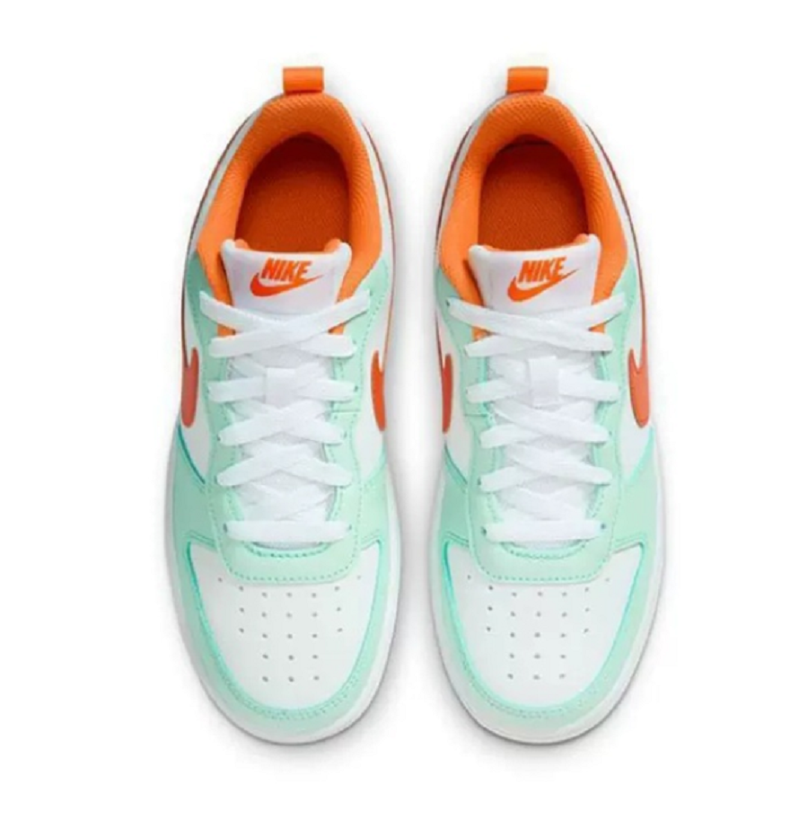 Giày Nike Court Borough Low 2 GS 'Mint Foam Safety Orange' FN3687-181 - Ảnh 5
