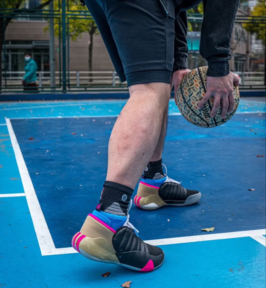 Giày Adidas Harden Vol. 7 'Black Blue Pink' IG5334 - Ảnh 8