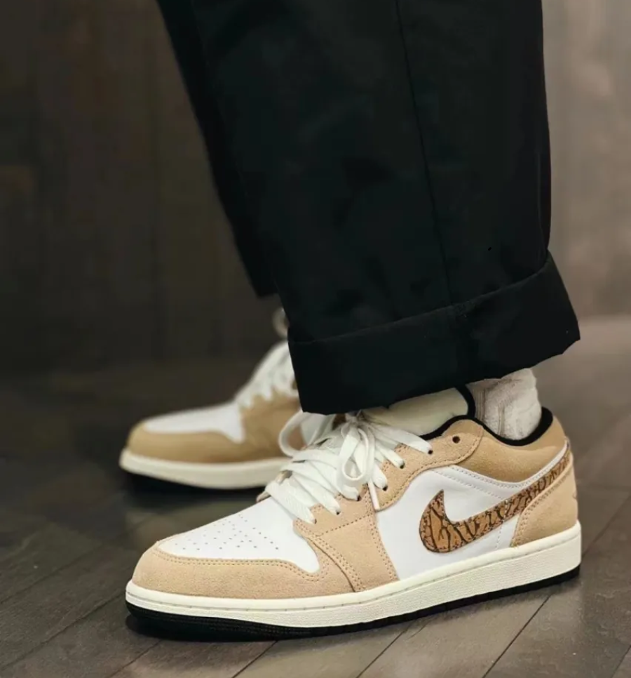 Giày Nike Air Jordan 1 Low SE 'Brown Elephant' DZ5368-201 - Ảnh 4