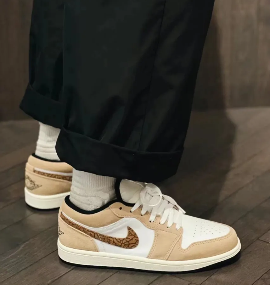 Giày Nike Air Jordan 1 Low SE 'Brown Elephant' DZ5368-201 - Ảnh 3