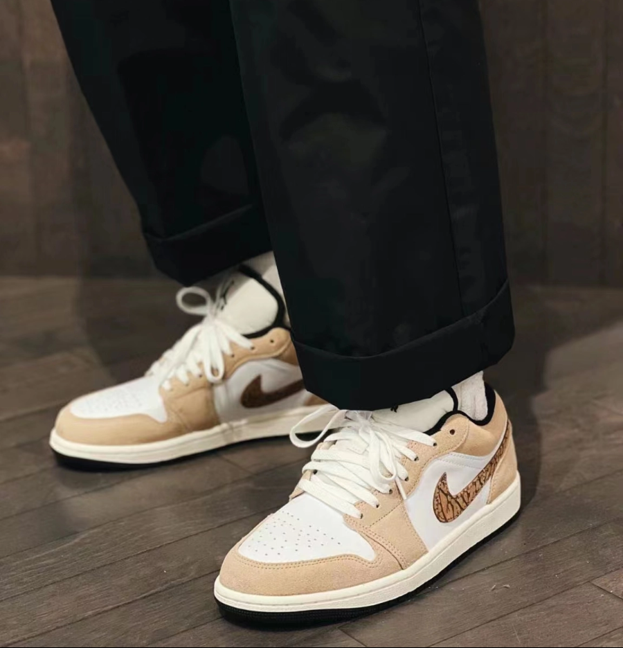 Giày Nike Air Jordan 1 Low SE 'Brown Elephant' DZ5368-201 - Ảnh 2