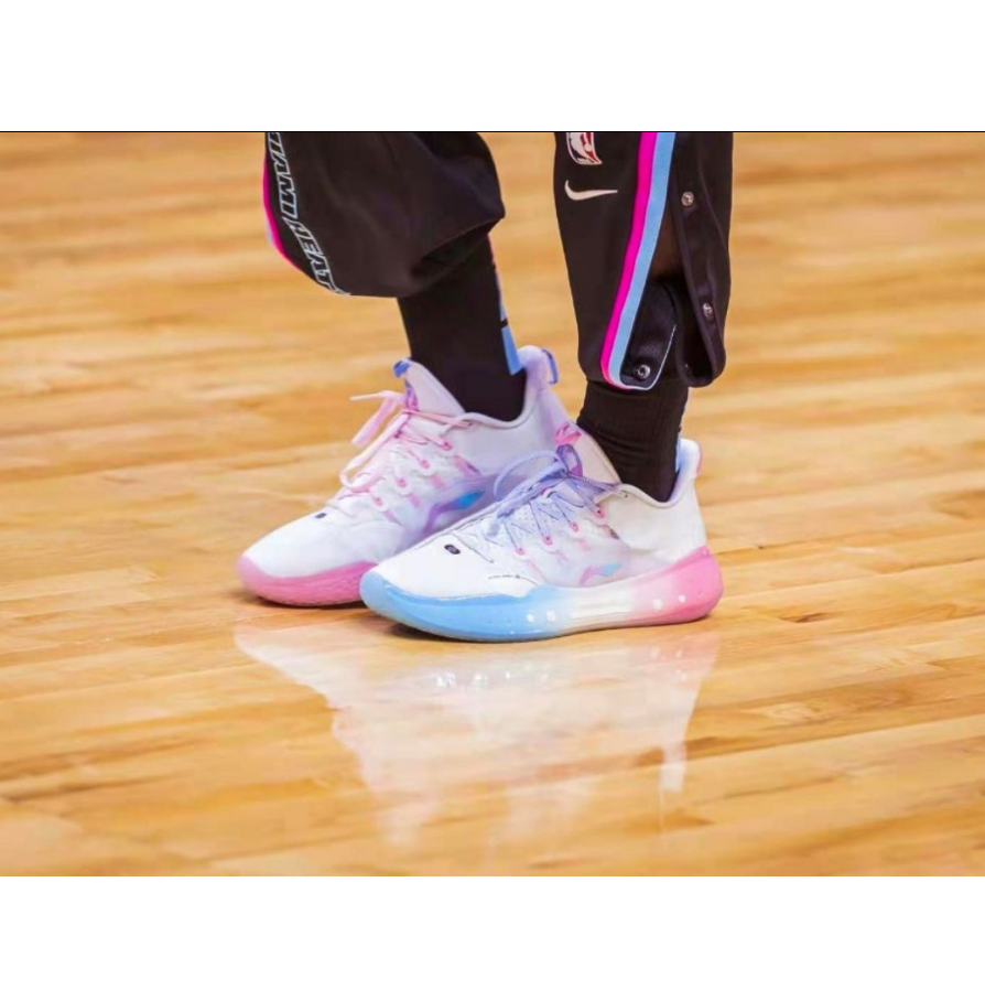 Giày Li-Ning Yushuai 14 Miami Night 'White Blue Pink' ABAQ033-22 - Ảnh 5