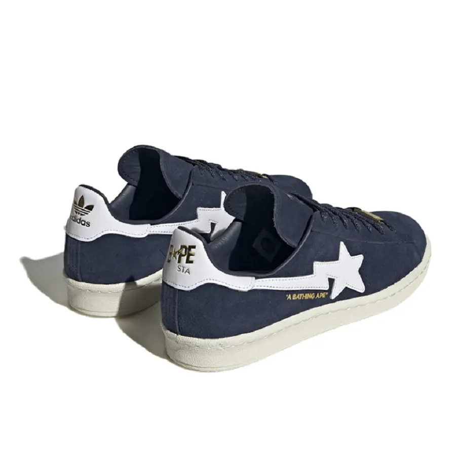 Alternative view of Giày Adidas BAPE x Campus 80s '30th Anniversary - Navy' ID4770