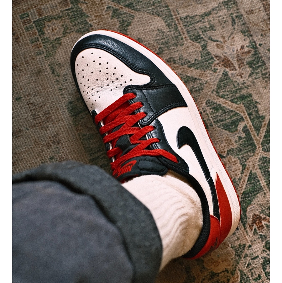 Giày Nike Air Jordan 1 Retro Low OG 'Black Toe' CZ0790-106 - Ảnh 2