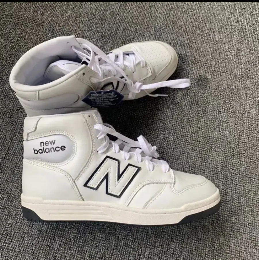 Giày New Balance 480 High 'White Black' BB480HE - Ảnh 5